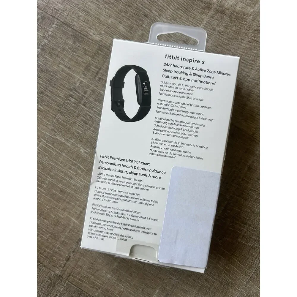 Fitbit Inspire 2 Activity Tracker Heart Rate Monitor Black New Open Box